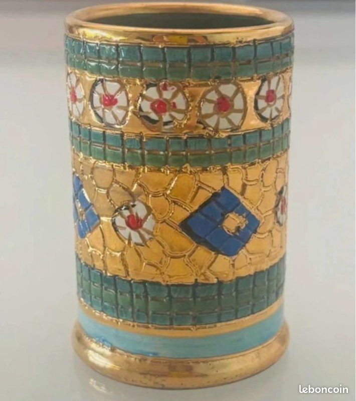 Pot en céramique italienne signé Mario Sambuco vintage (image 5)