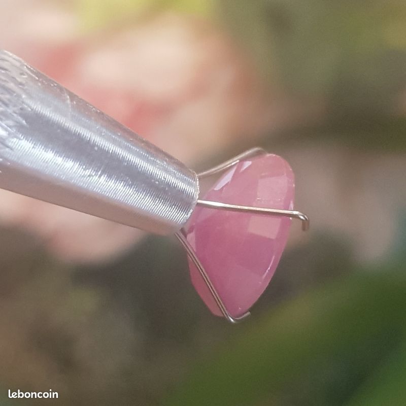 Saphir Rose Jaune Naturel De Madagascar – 5,4 X 4,8 Mm – 0,78 Ct – Chauffé (H)