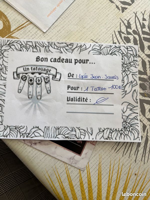 Bon pour tatouage 100 (image 1)