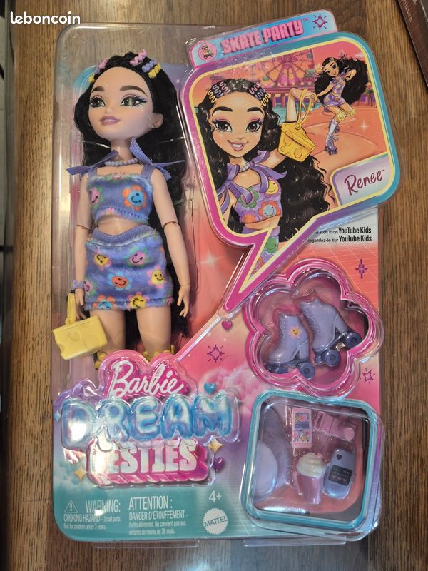 Poupee barbie dream besties skate party neuve (image 1)
