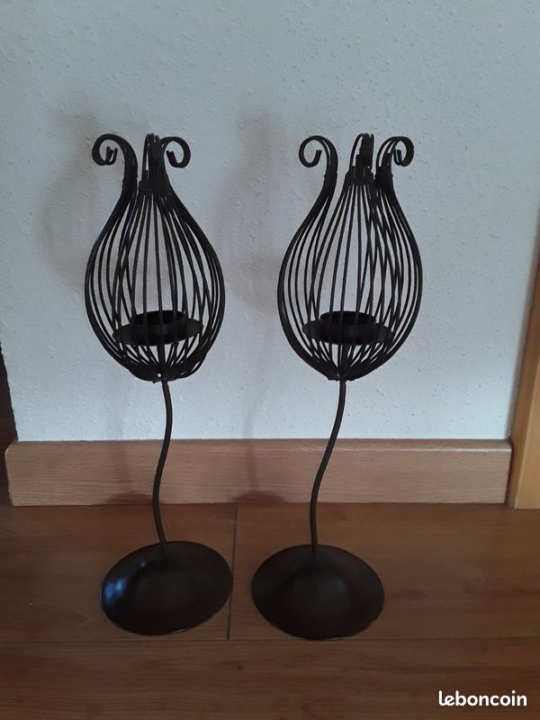Lot de 2 bougeoirs (image 1)