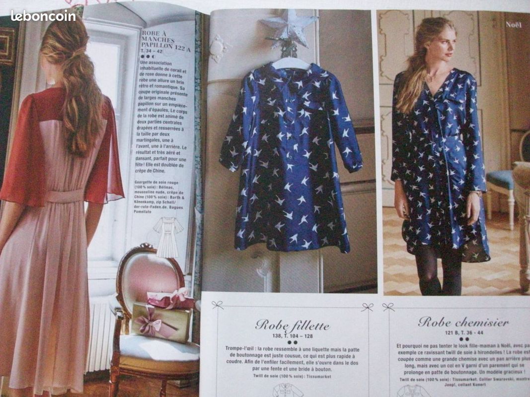 Magazine Burda style patrons tailles: 34/42 et 44/52 déc 2015 (image 6)