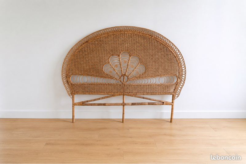 Tête de lit ronde rotin/bambou - La Redoute Recollection - 160cm (image 1)