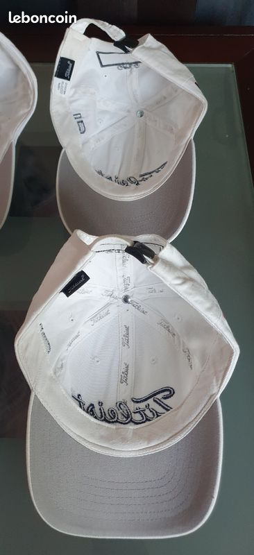 Casquette Blanche Titleist / FootJoy #1, Coton, Logo Brodé, Ajustable, Mexico, Vintage, Floqué Greg (image 7)