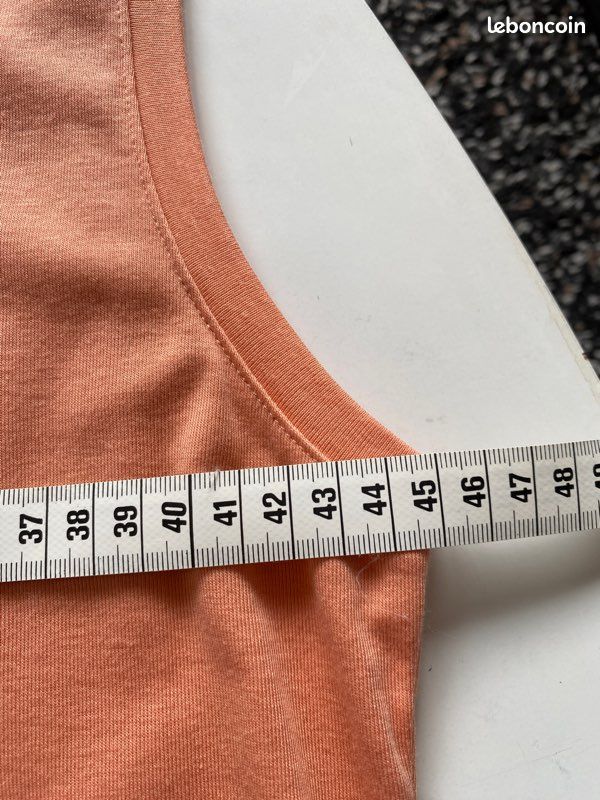 Débardeur En Lin 100% Orange - Marque Not Shy, Taille XL, Neuf Avec étiquette