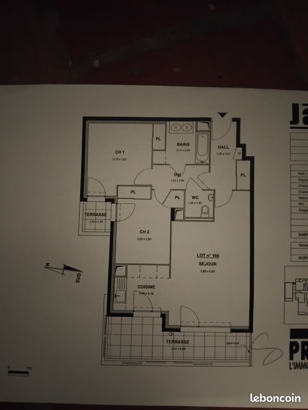 Appartement 3 pièces 64 m² · à Villeurbanne · 64 m² · 945 €/mois
