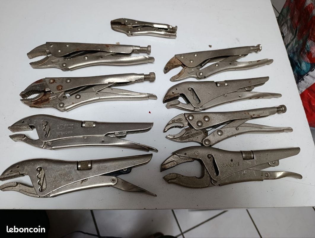 Lot de pinces à étau (image 1)