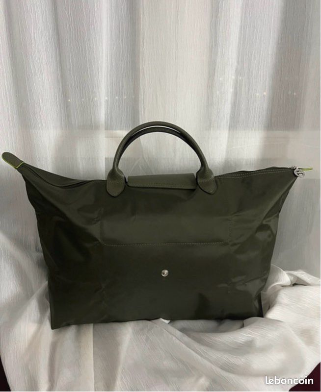 Sac voyage longchamps vert kaki (image 2)