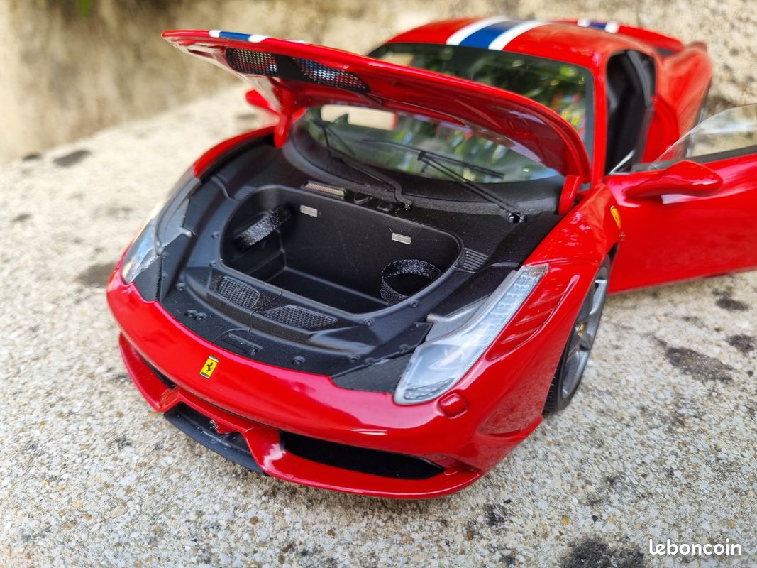 6# Ferrari 458 Spéciale rouge 1/18 Hot wheels Elite + boite | UK