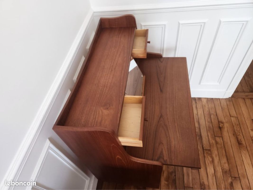 Secrétaire scandinave teck (image 7)