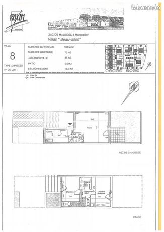 Villa 3 pièces 70 m² — 2
