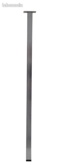 Pieds de table 80 cm carrés 2,8 cm x 2,8 cm (image 1)
