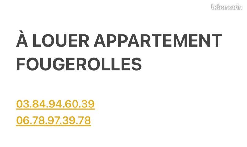 Appartement 3 pièces 70 m² · à Fougerolles-Saint-Valbert · 70 m² · 420 €/mois