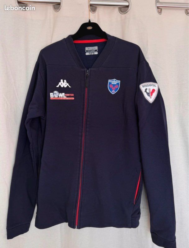 Veste De Survêtement Vintage Kappa FC Grenoble Rugby - Bleu Taille L