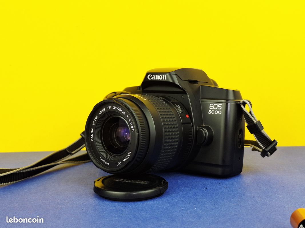Canon EOS 5000 avec objectif 38-76mm – Reflex argentique