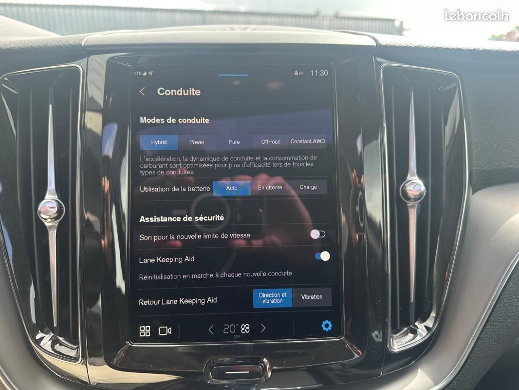 Volvo XC60 T6 AWD Hybride rechargeable 253 ch+145 ch Geartronic 8 Start (image 28)
