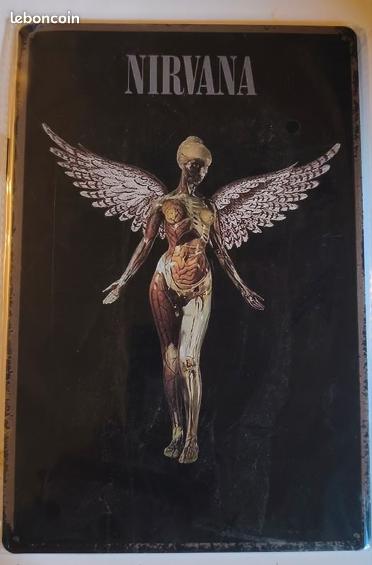Plaque métal déco nirvana (image 1)
