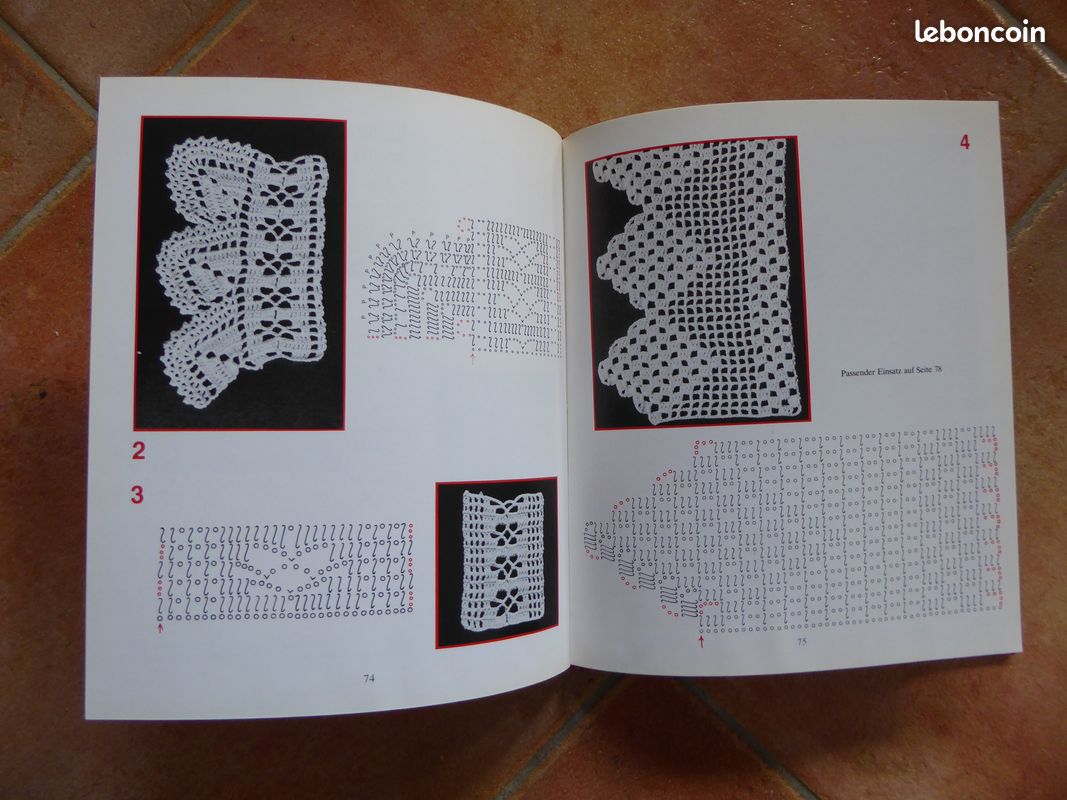 Livre Alte Häkelspitzen - Dentelle au crochet - 1982 - bel ensemble de modèles (image 16)
