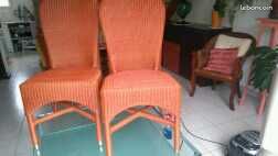 Chaise rotin (image 1)