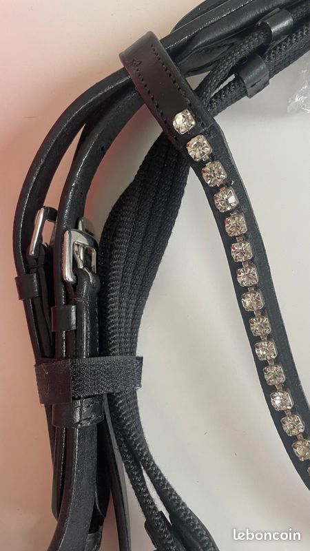 Filet noir HMK d’équitation (image 4)