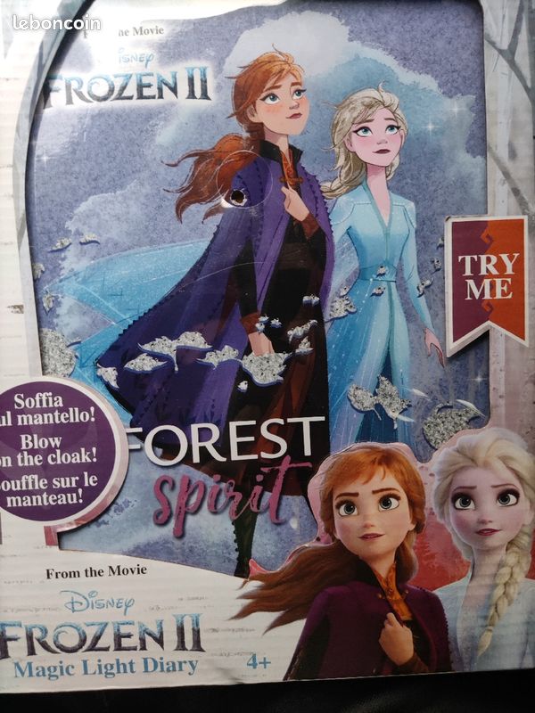 NEUF Journal intime lumineux reine des neige Magic light diary Frozen 2 (image 3)