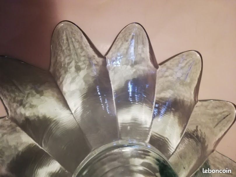 Grande coupe verre fleur (image 7)