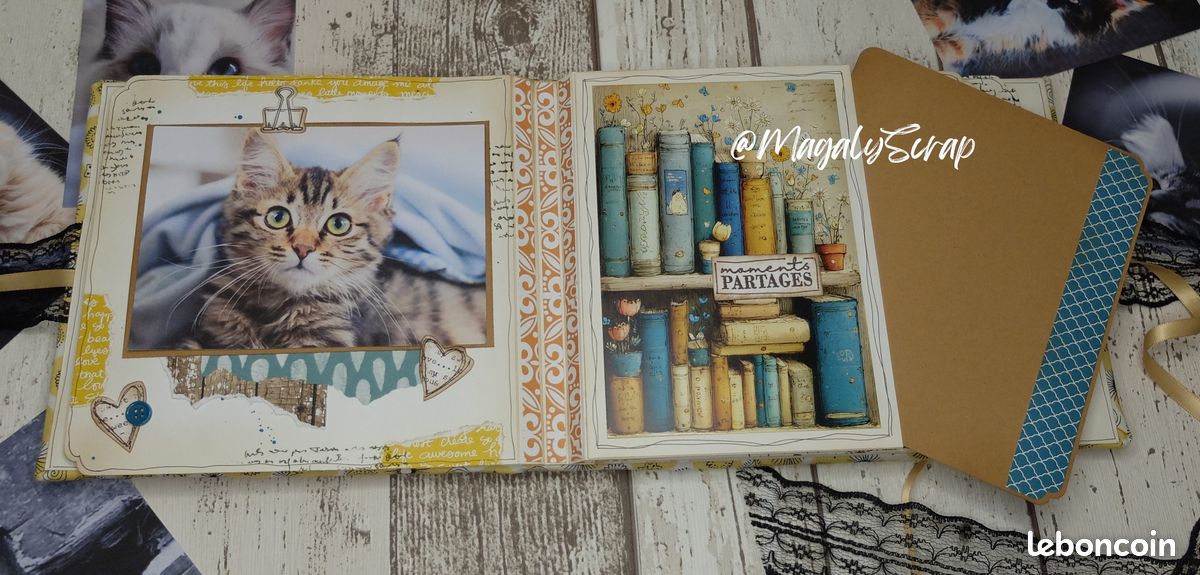 Album Scrapbooking Pétillant Couvertures tissu - Version "Jaune" (image 4)