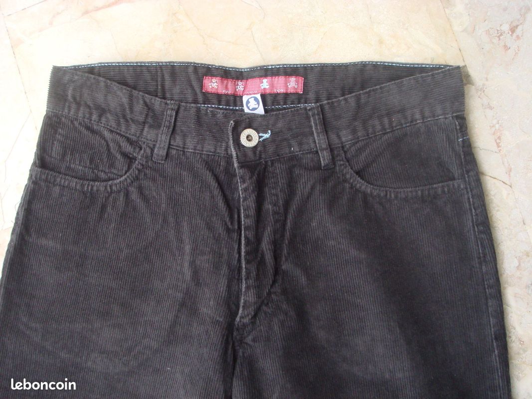 Pantalons droits Lulu castagnette 38 (M, T2) (image 2)
