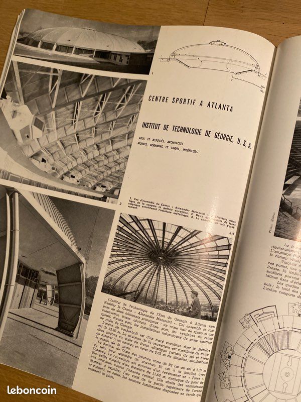 1958 - AA - no 76 - Architecture d’Aujourdhui ( constructions sportives..) (image 8)