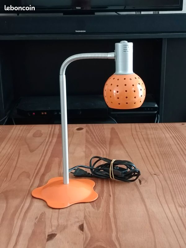 Lampe de bureau orange (image 3)