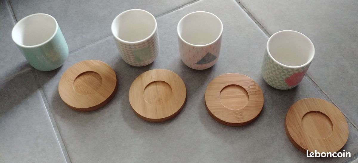 Set de tasses à café + dessous de tasse MDM (image 2)
