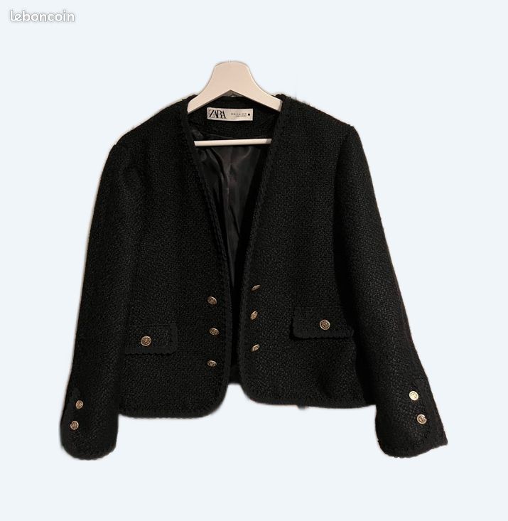 Veste noir élégante (image 1)