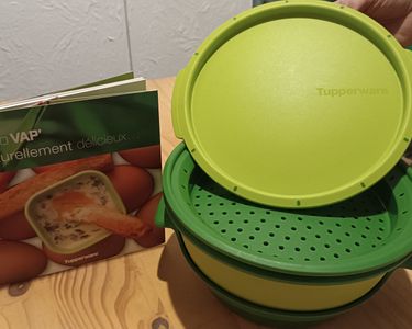 Ancienne Boîte Tupperware Vapeur - Passoire Cuisson - Vintage