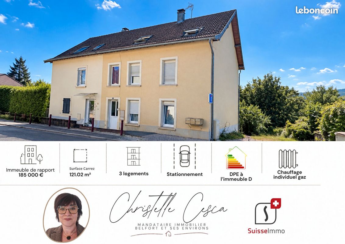 Immeuble 8 pièces 121 m² · à Andelnans · 121 m² · 185 000 €
