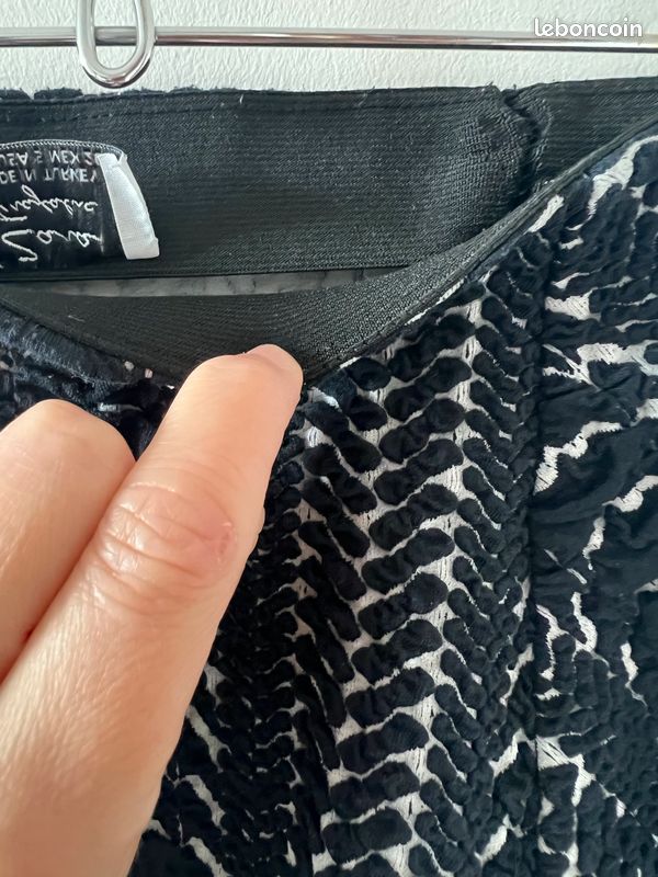 Jupe bleu marine Zara (image 4)