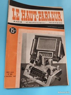Magazine Le Haut-Parleur radio électronique n°804 nov 1947 Visoflex (image 1)