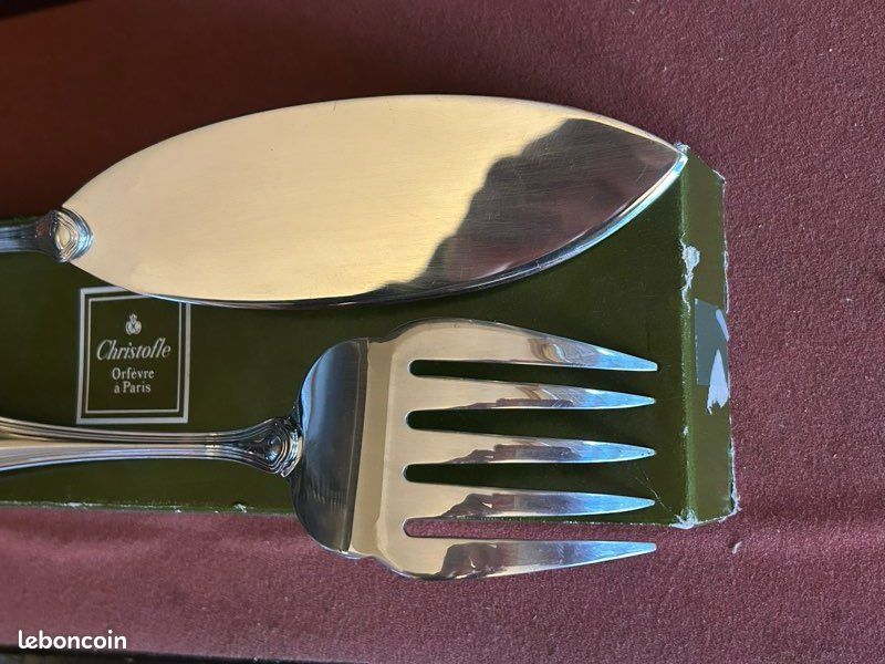 Couverts à Poisson Christofle Spatour – Métal Argenté – Lot De 4 Pièces