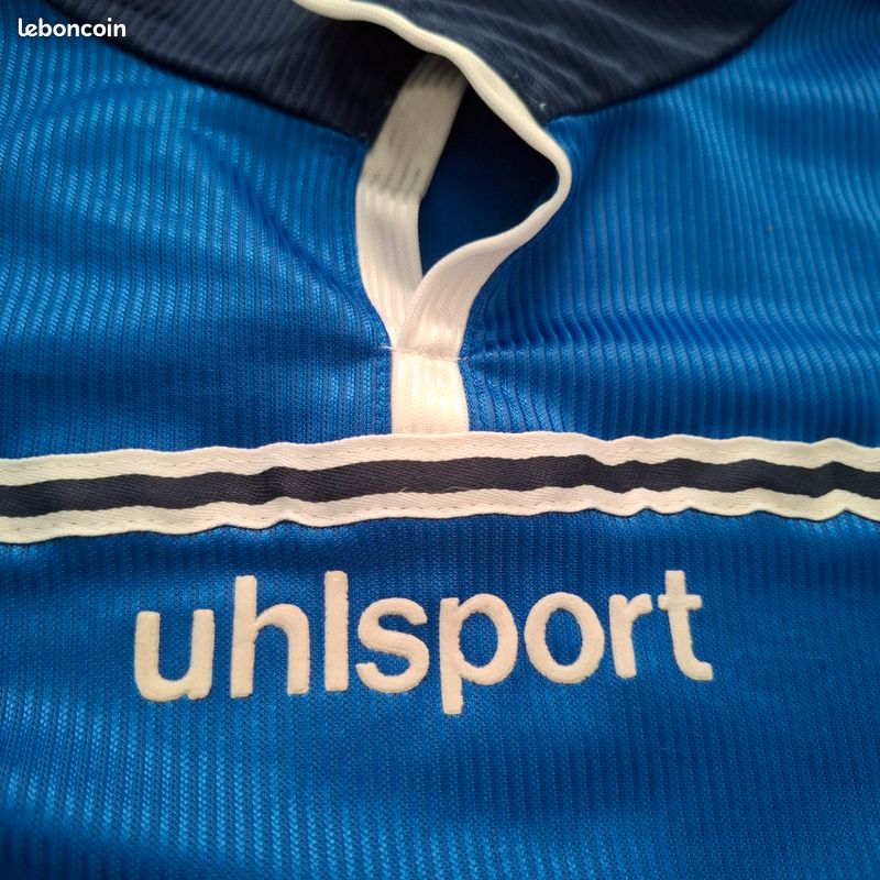 Maillot Coupe de France Bleu Porté #8 PMU vintage Uhlsport Homme - L