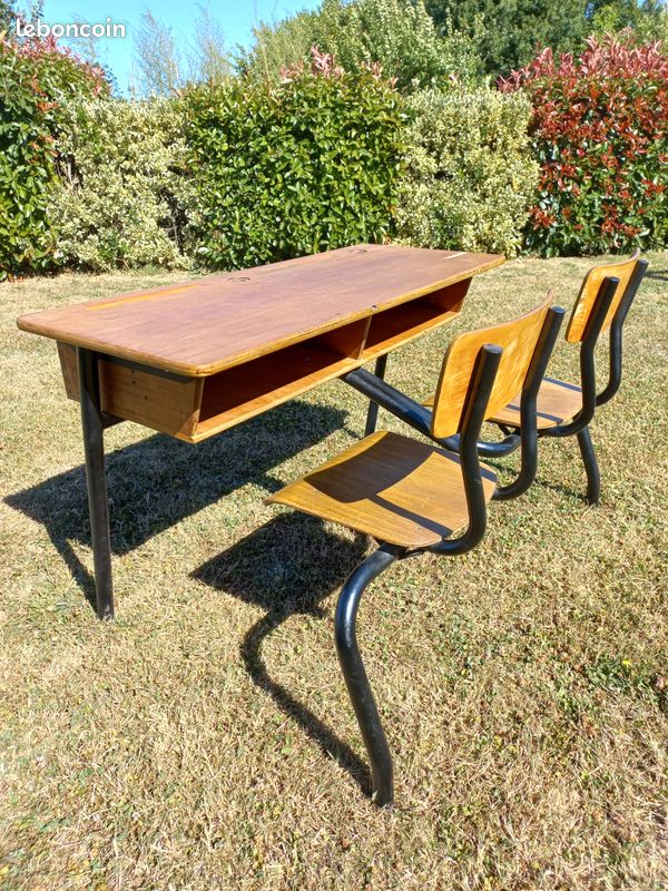 Bureau d'école 2 places (image 1)