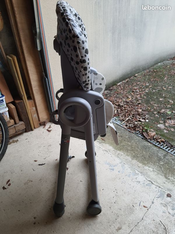 CHICCO Chaise Haute Polly Progres5 4 Roues - Anthracite (image 5)