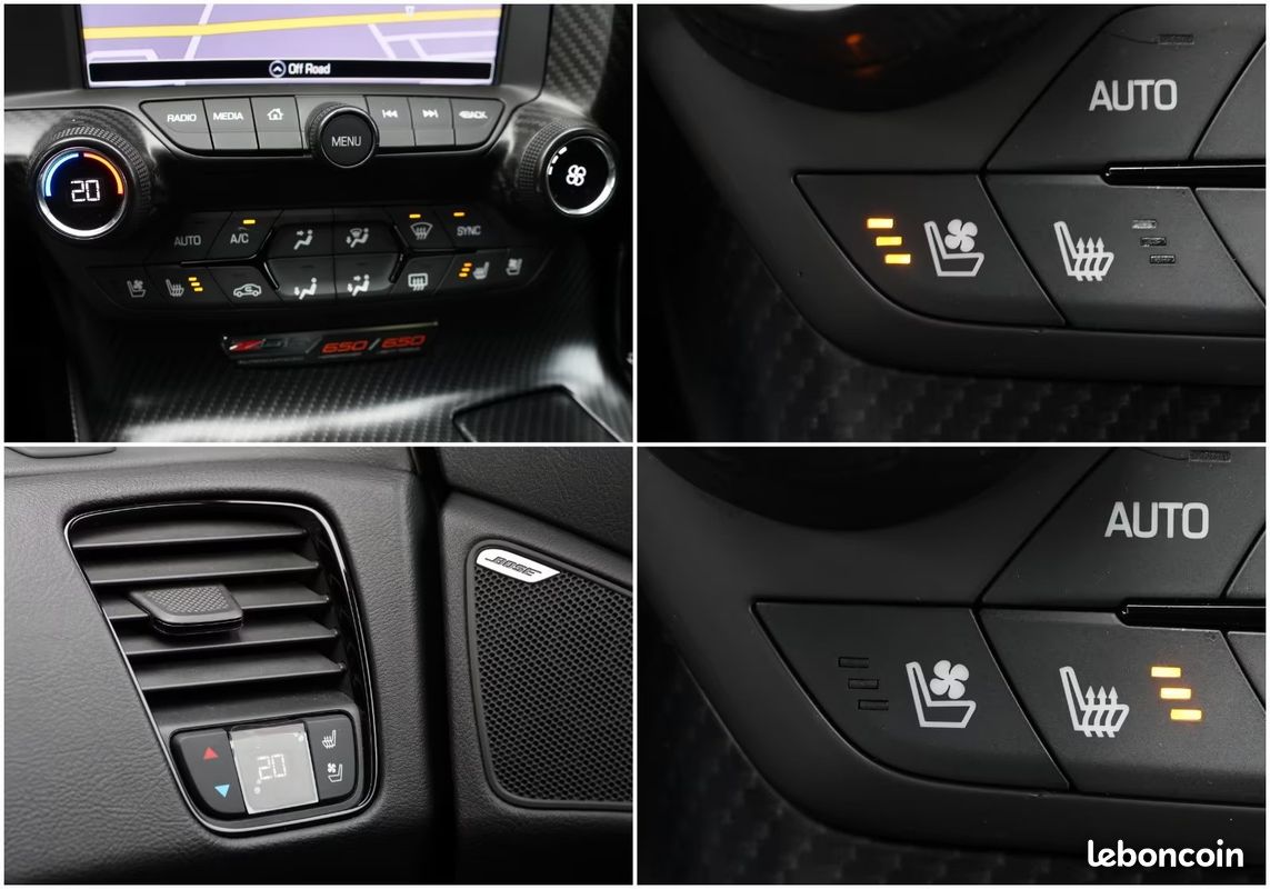 CORVETTE C7 Z06 6.2 V8 659 ch – HUD – Bose – Caméra 360° – Targa Carbone (image 36)