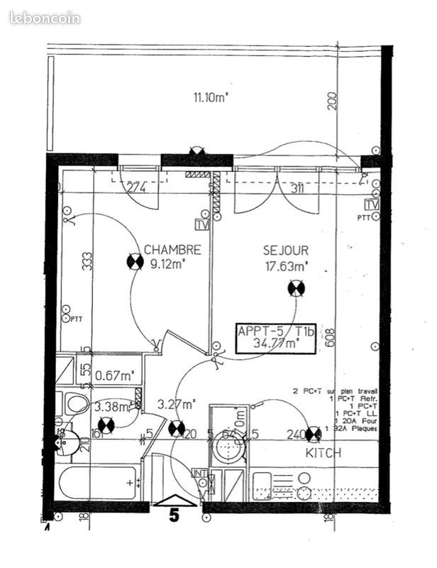 Appartement 2 pièces 34 m² · à Boucau · 34 m² · 637 €/mois
