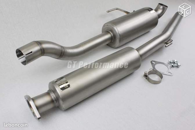 Ligne echappement Inox Clio 2 RS 172 + pack decata (image 2)