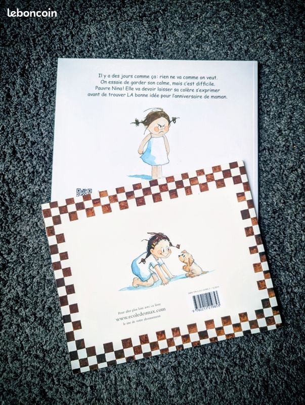 Lot de 2 livres Nina est en colère et Nina veut un animal de Marianne Barcilon et Christine Naumann-Villemin école des loisirs (image 3)