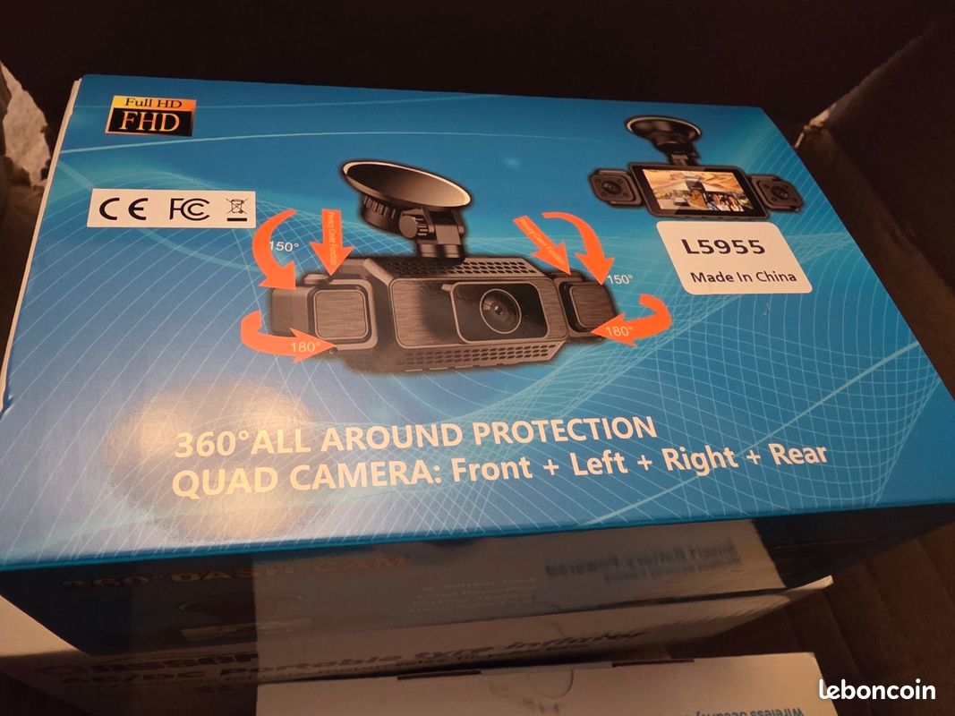 Dashcam Roinvou Avant Arrière 4K+1080P WiFi Vision Nocturne 170