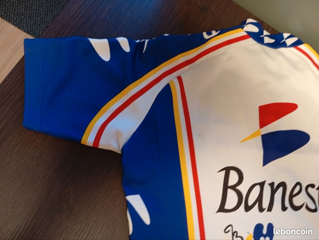 Maillot Cycliste Vintage SEB Italia - Taille L - Années 90 - Multicolore
