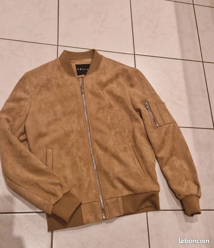 Veste en daim homme frilivin (image 1)
