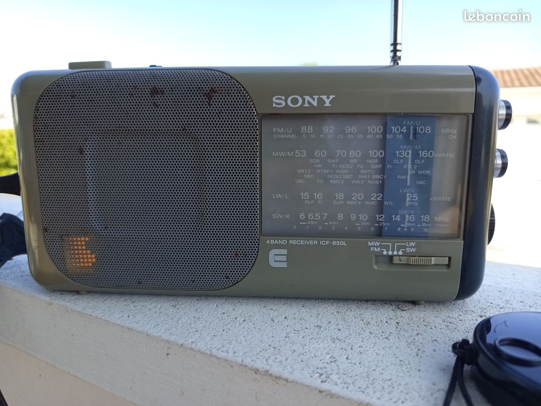 Radio Sony Icf-f10 Am Fm Negro | Cuotas sin interés