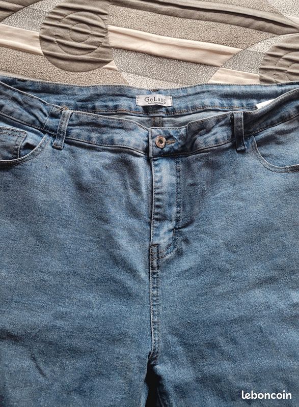 Lot 2 Jeans marron et bleu (image 5)