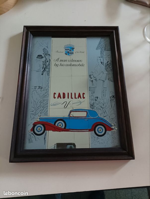ANCIEN CADRE PHOTO vintage à poser années 1950 en verre miroir EUR 29,90 - FR